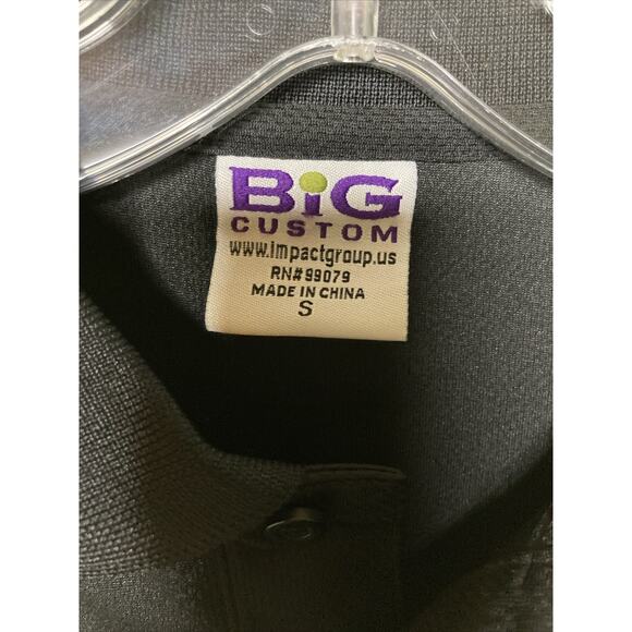 EZ Mart Employee Polo Shirt Size Small Crew Uniform Black Short Sleeve Pullover - Picture 3 of 7